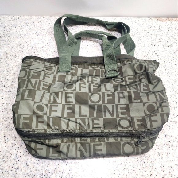 Offline by Aerie Spellout Tote/Gym Bag - Picture 1 of 5